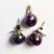 Black Pearl Earrings with Pendant - Perlas at Bato Ni Mam