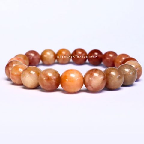 Burmese Brown Orange Jade